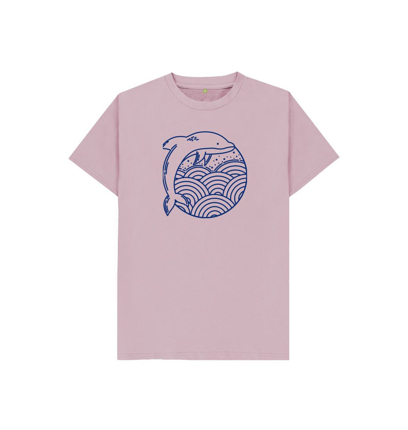 Mustard Dolphin Children's Organic Cotton T-shirt