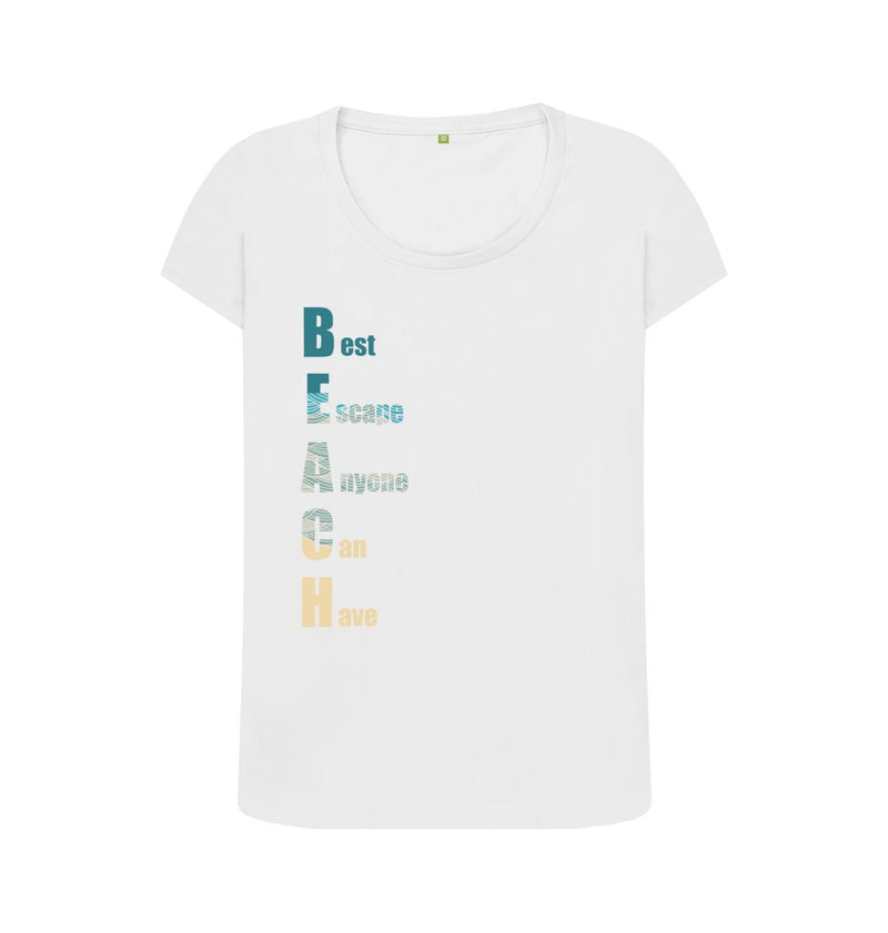 Best Escape Women's Organic Cotton Scoop Neck T-shirt