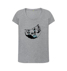 All Aboard SUP Women's Scoop Neck Organic Cotton T-shirt