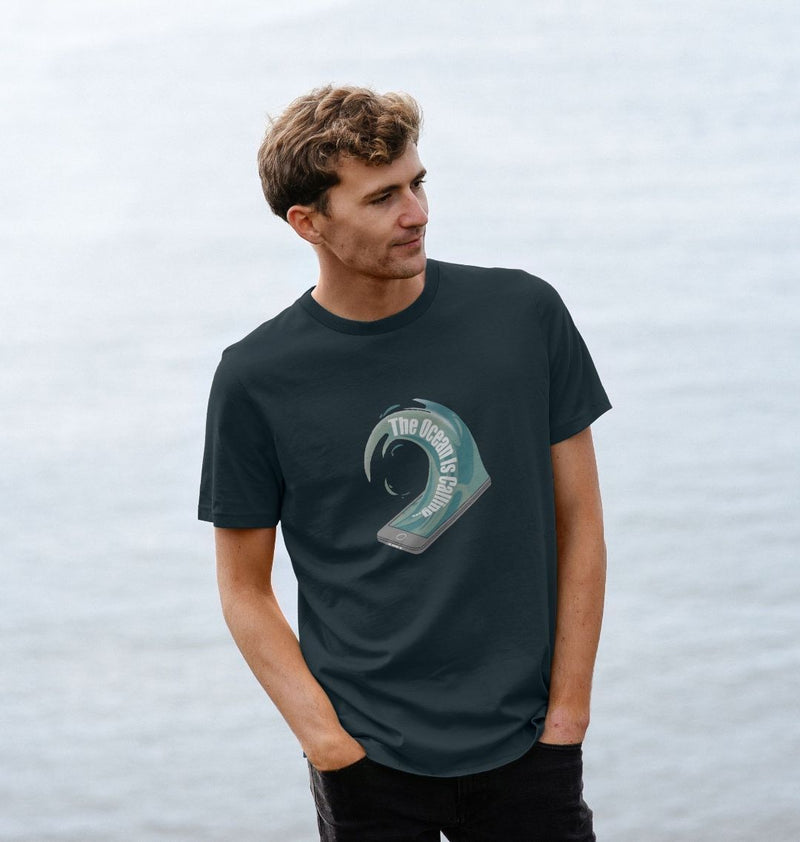 The Ocean is Calling Men's/Unisex Organic Cotton T-shirt