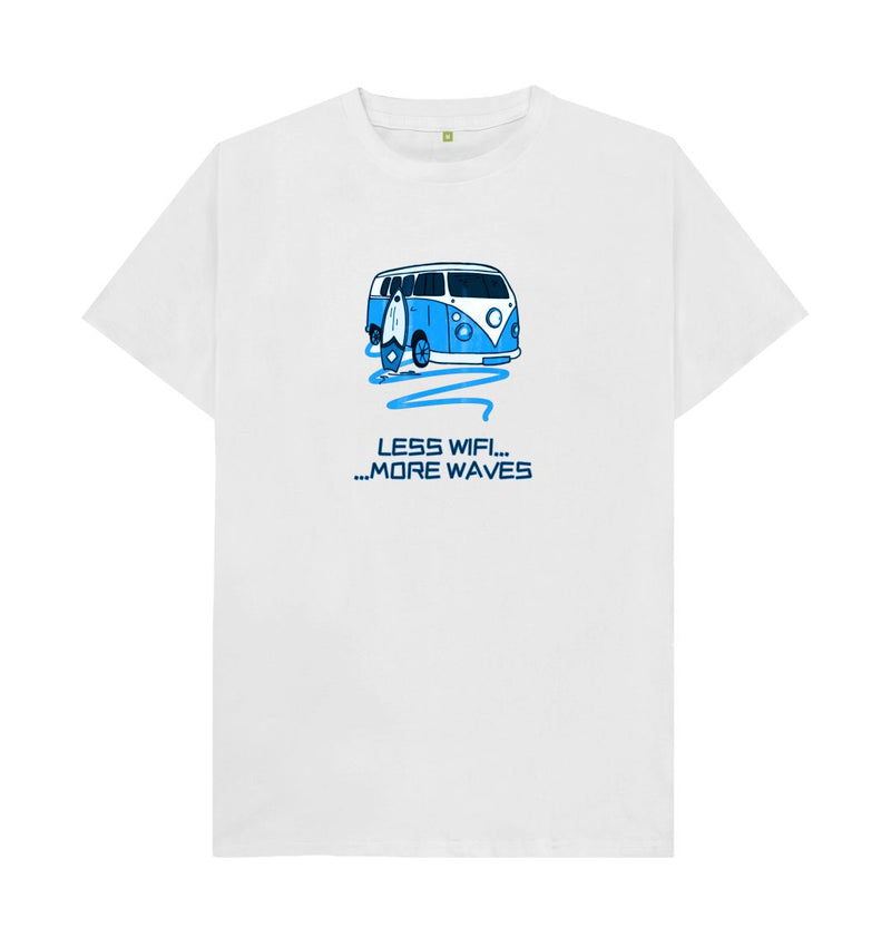 Coral Blue Surf Van Organic Cotton T-shirt