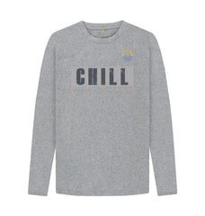 Navy Blue Chill Windbreak Organic Cotton Long Sleeve T-shirt