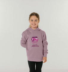 Athletic Grey Coral Pink Surf Van Children's Organic Cotton Hoody