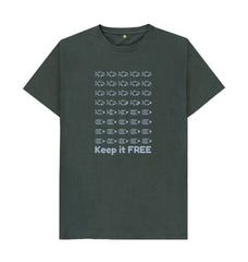 Black Keep it FREE Organic Cotton T-shirt