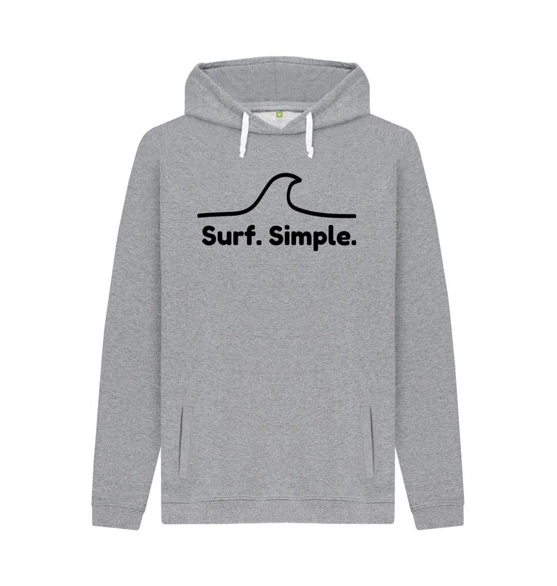 Light Heather Surf Simple Organic Cotton Hoody